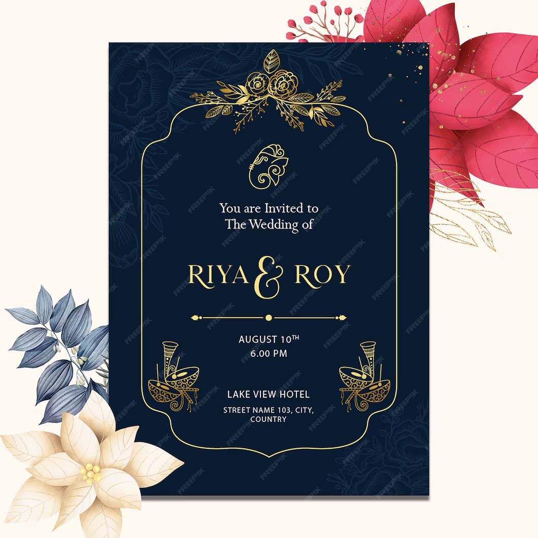 Digital Wedding Invitation Cards