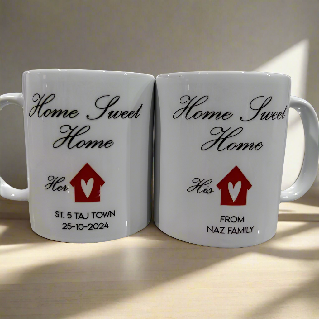 Home Sweet Home Mug Pair