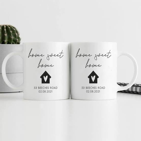 Home Sweet Home Mug Pair