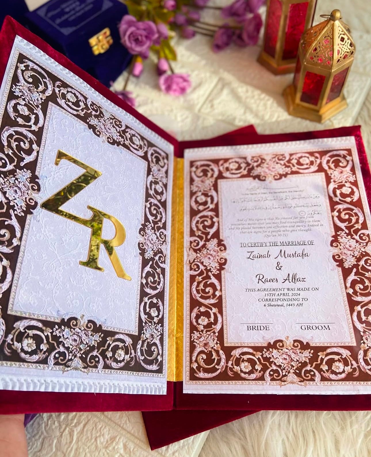 Nikkah Booklet with Pen (NB-001)