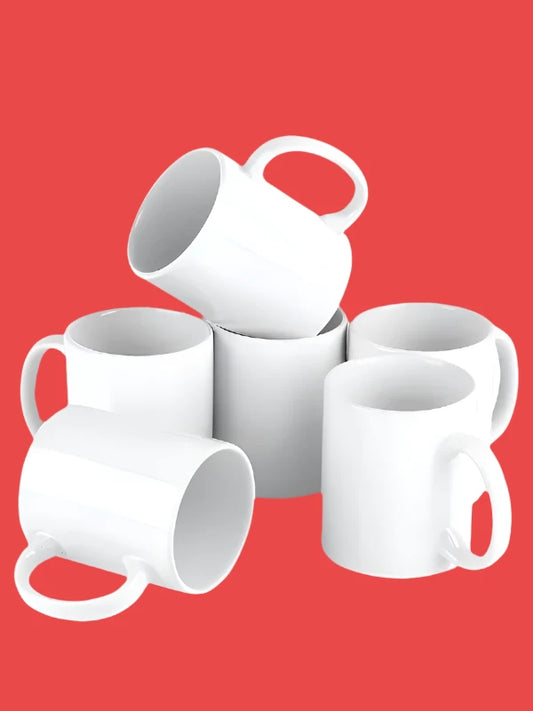 Corporate White Mugs Pack of 6