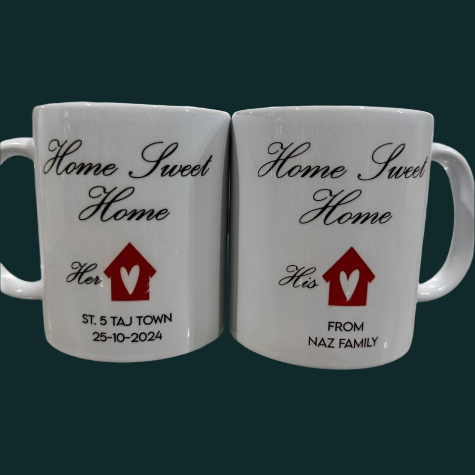 Home Sweet Home Mug Pair