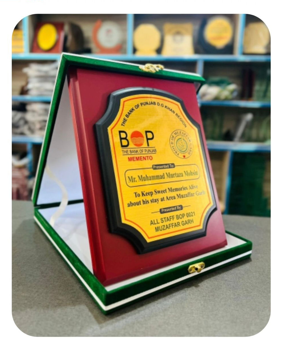 Executive Wood Award with Box