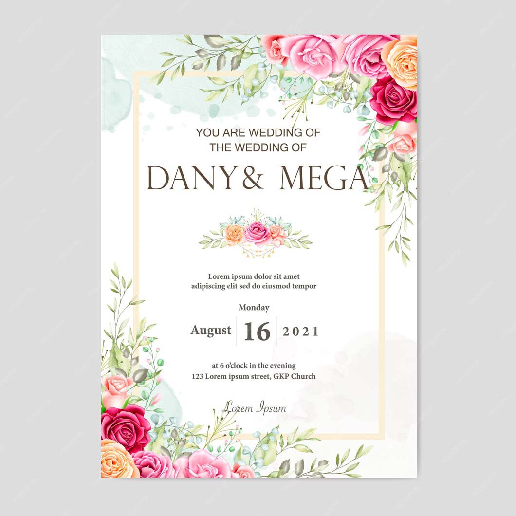 Digital Wedding Invitation Cards