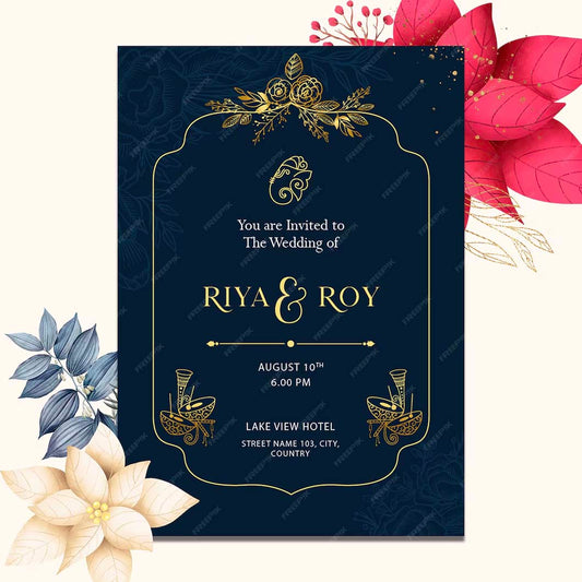 Digital Wedding Invitation Cards