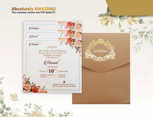 Traditional Wedding Invitation Cards